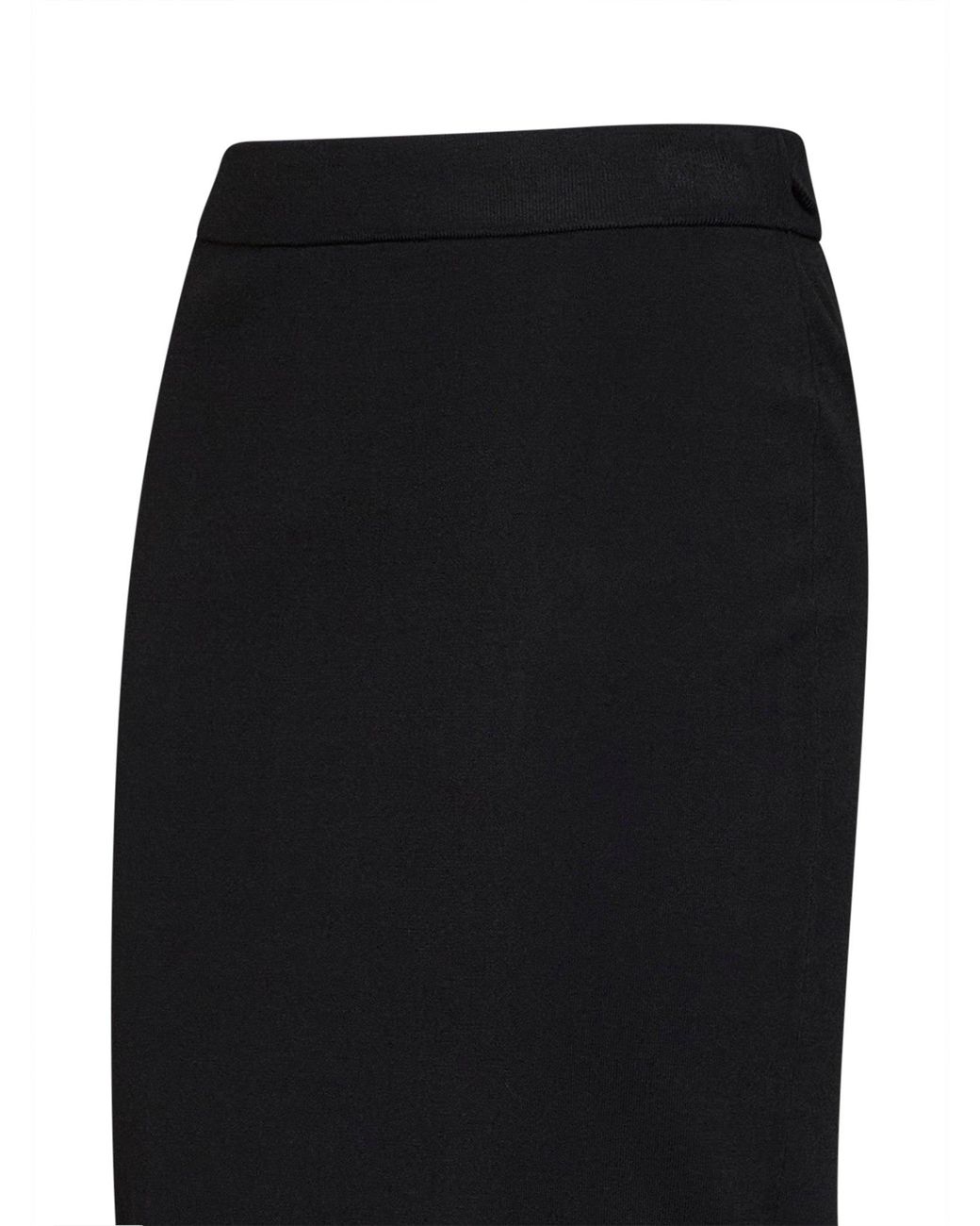 Co. Black Stretch Knit Straight Pencil Skirt