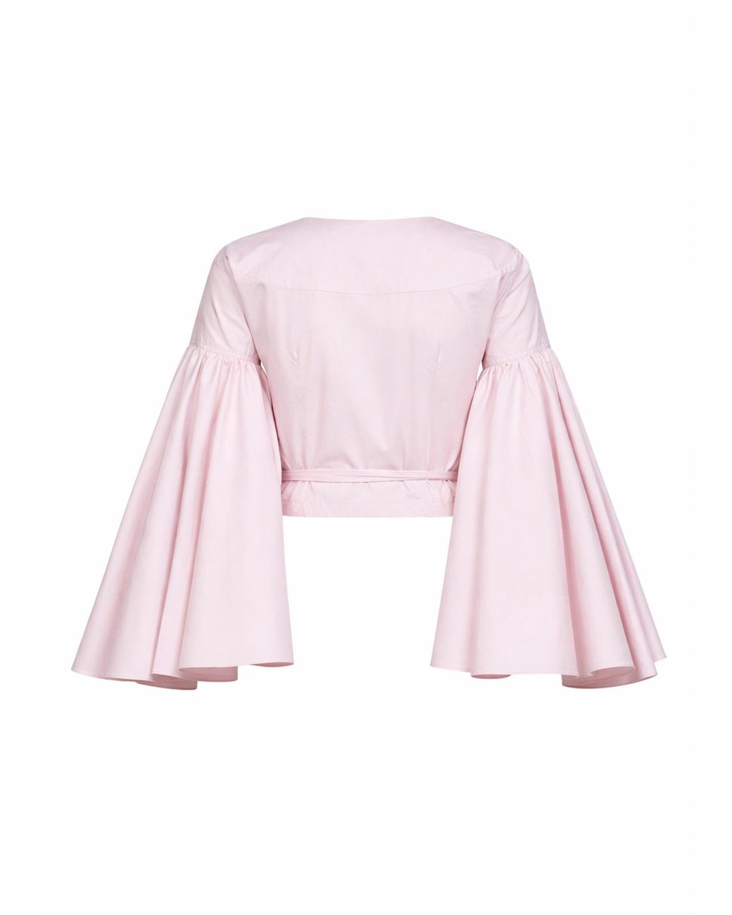 Jacquemus Pink Light The Paysan Ruffled Wrap Top