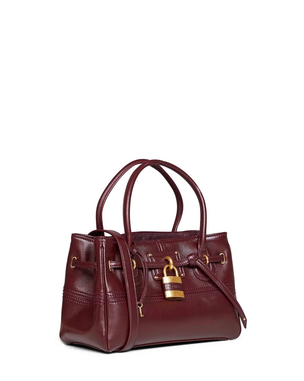 Chloé Purple Burnt Small Paddington Sling Top-Handle Bag<Br