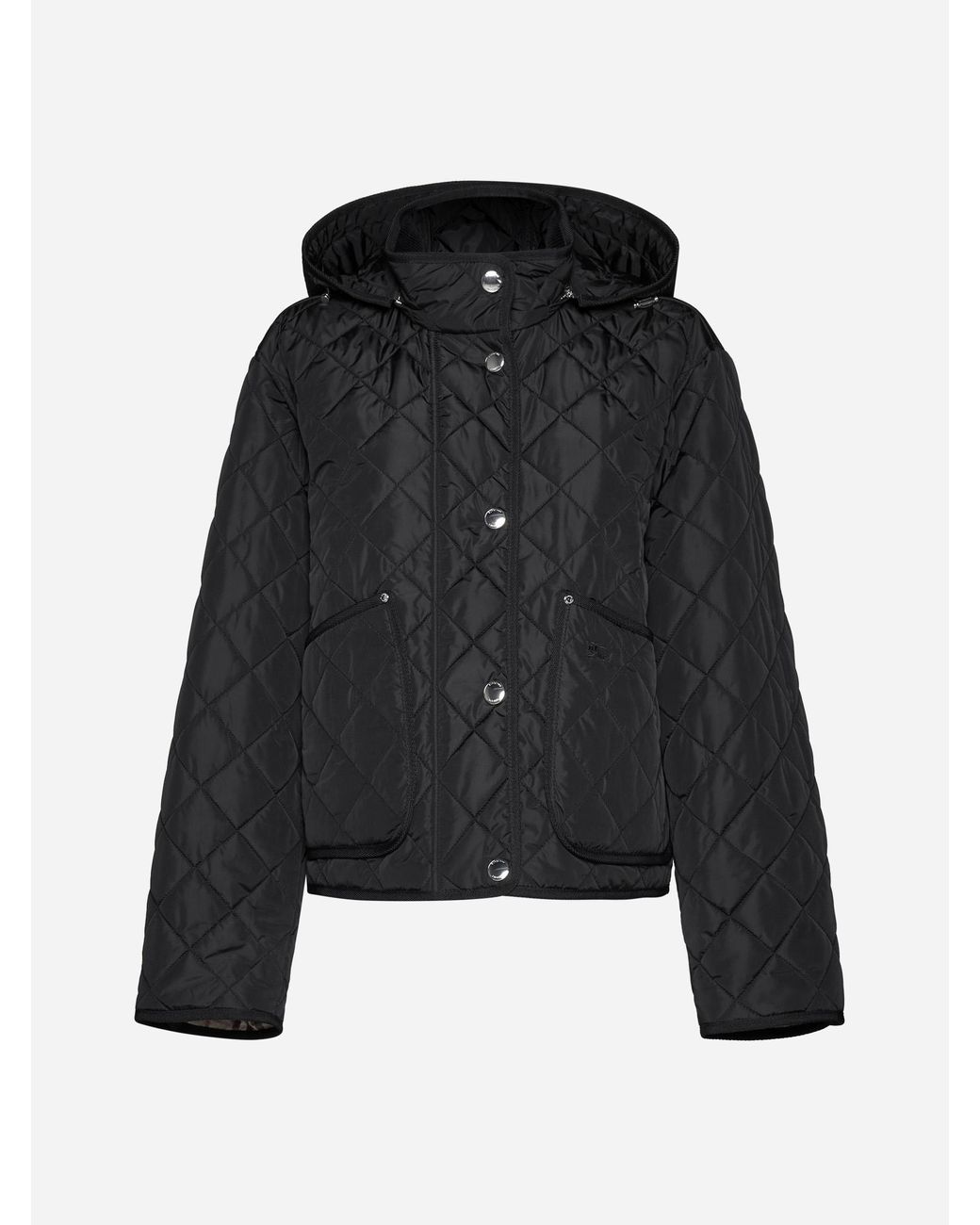 Burberry Humbie Quilted Nylon Down Jacket in Black | Lyst