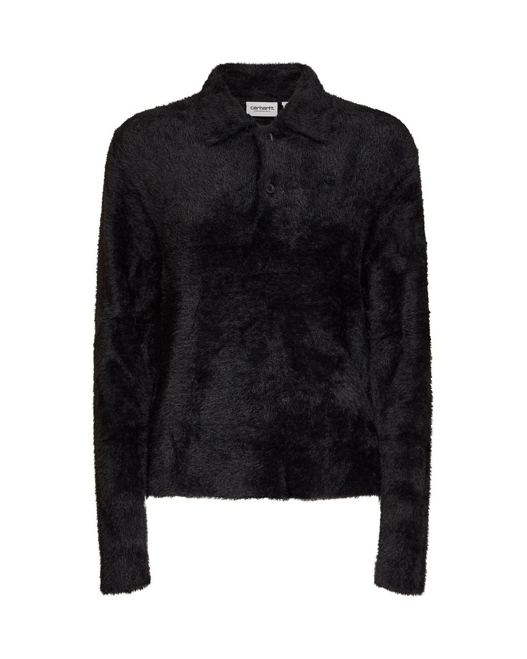 Carhartt Black L/S Maine Polo Sweater Polo Shirt