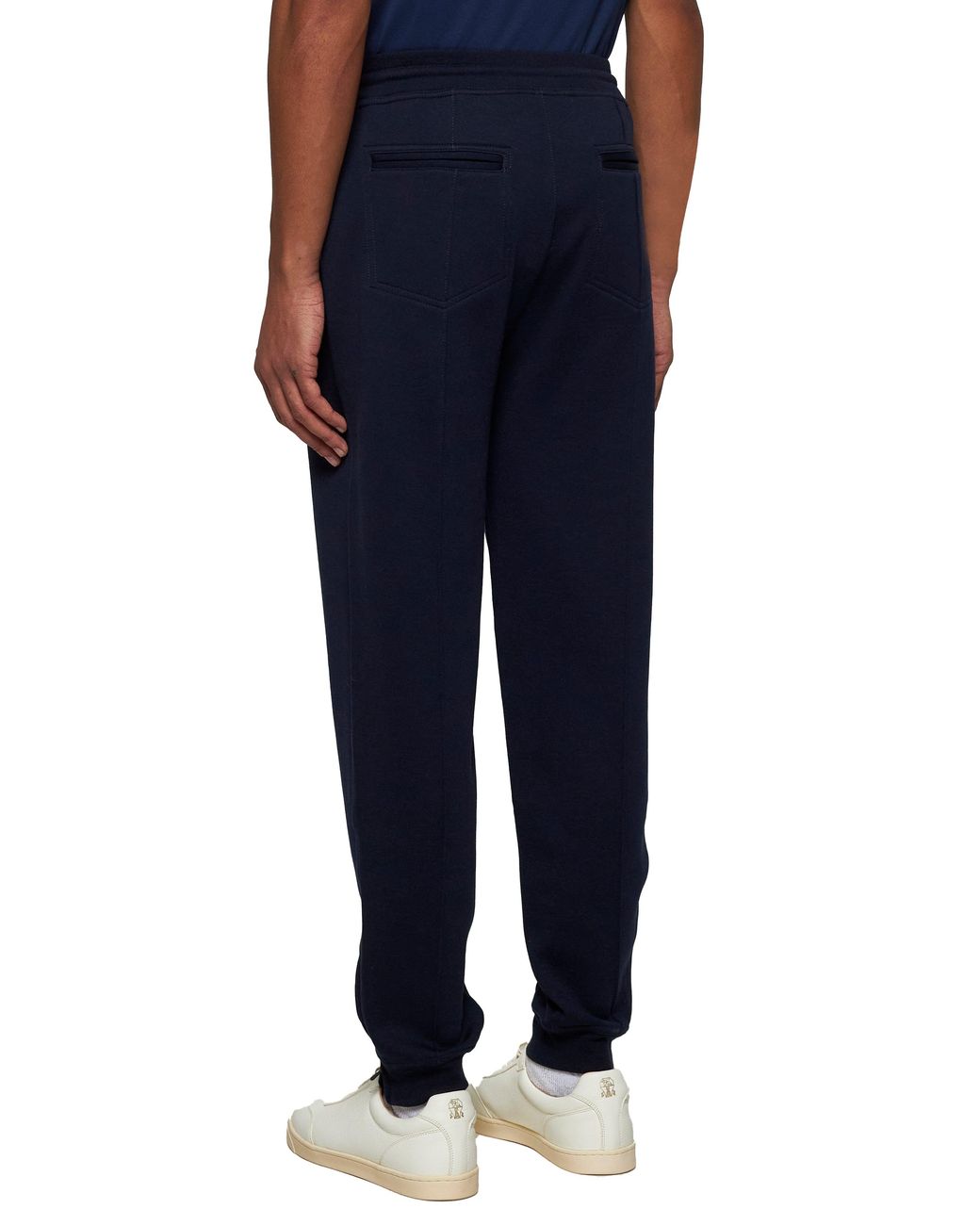 Brunello Cucinelli Blue Fleece Joggers for men