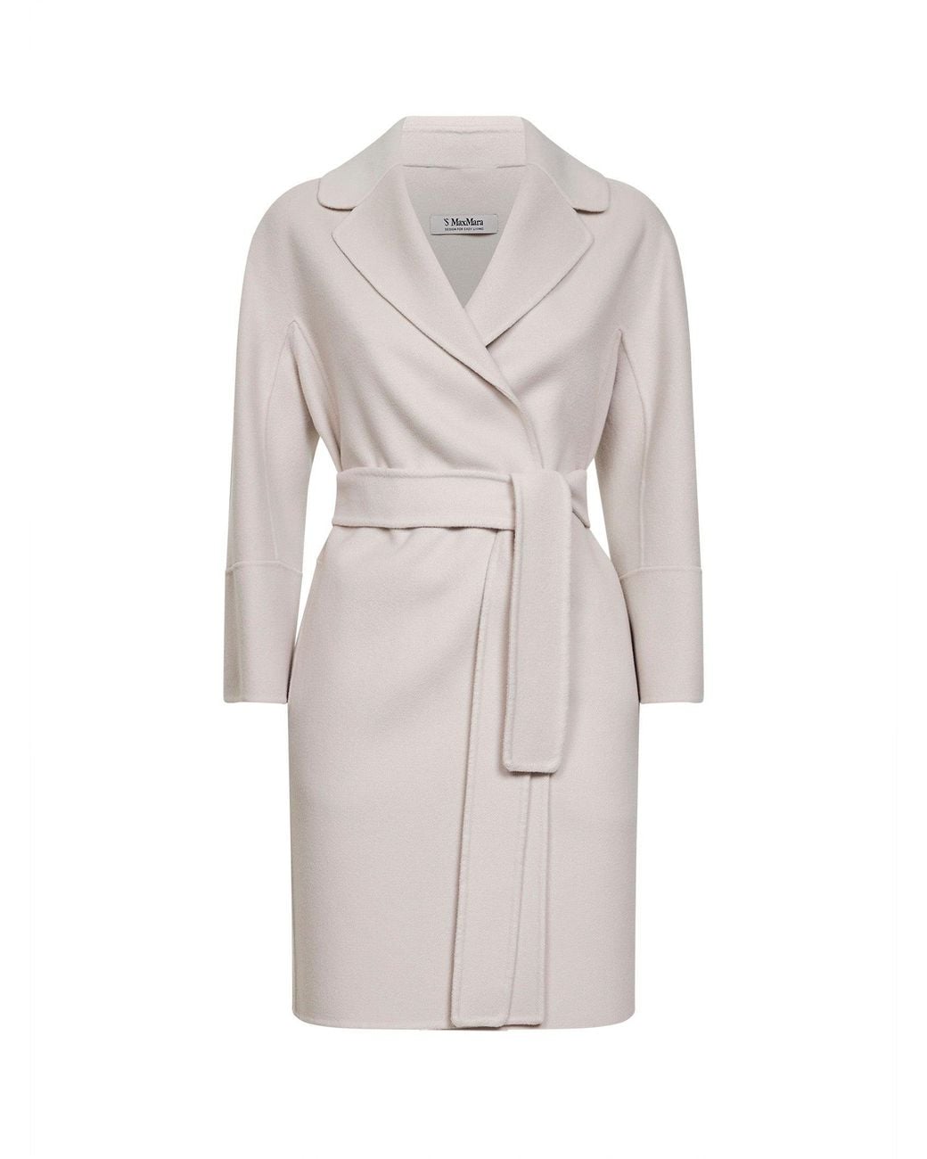Max Mara White Cocoon Short Coat