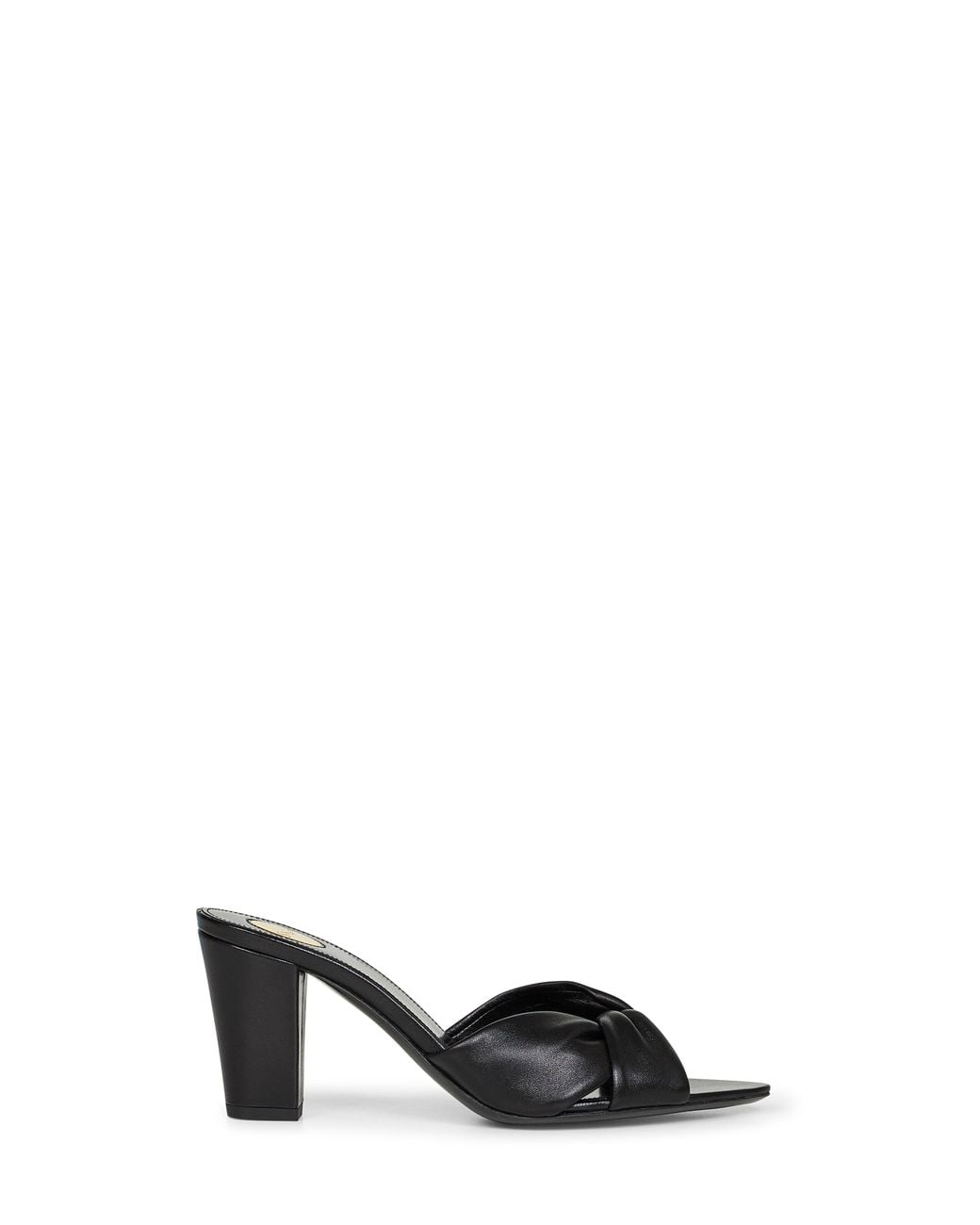 Saint Laurent Black Nappa Leather Franciane Mule Sandals