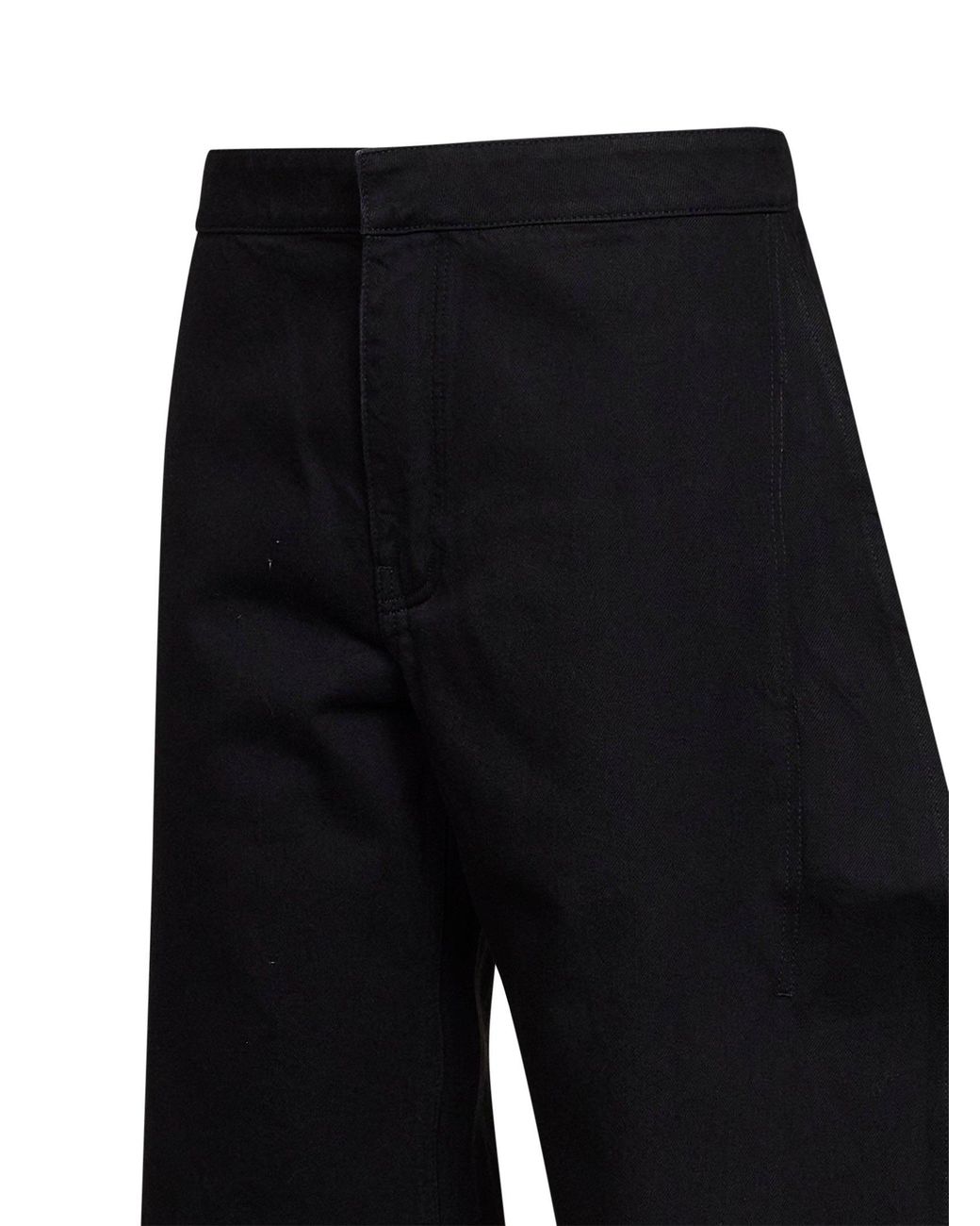 Alaïa Black Cotton Denim Petal Jeans