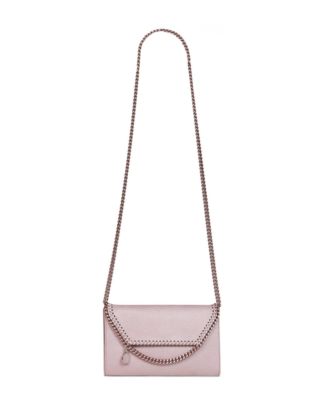 Stella McCartney Pink Shell Falabella Wallet Crossbody Bag