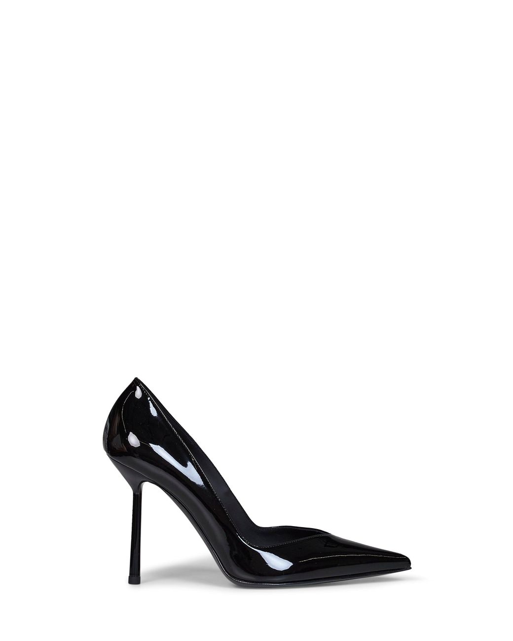 Le Silla Black Vinyl Vivienne 100 Mm Pumps