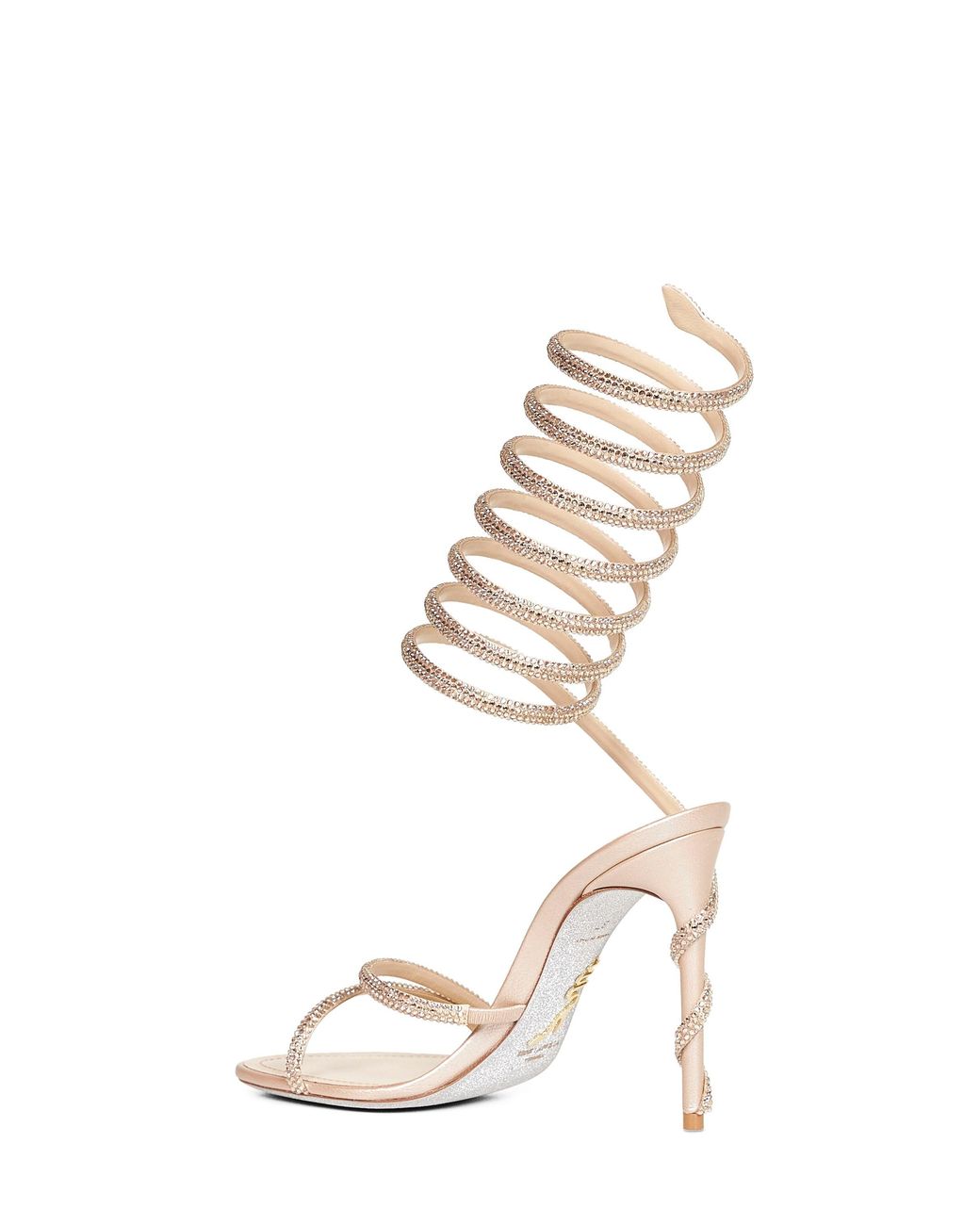 Rene Caovilla Metallic Margot 105 Jeweled Sandals