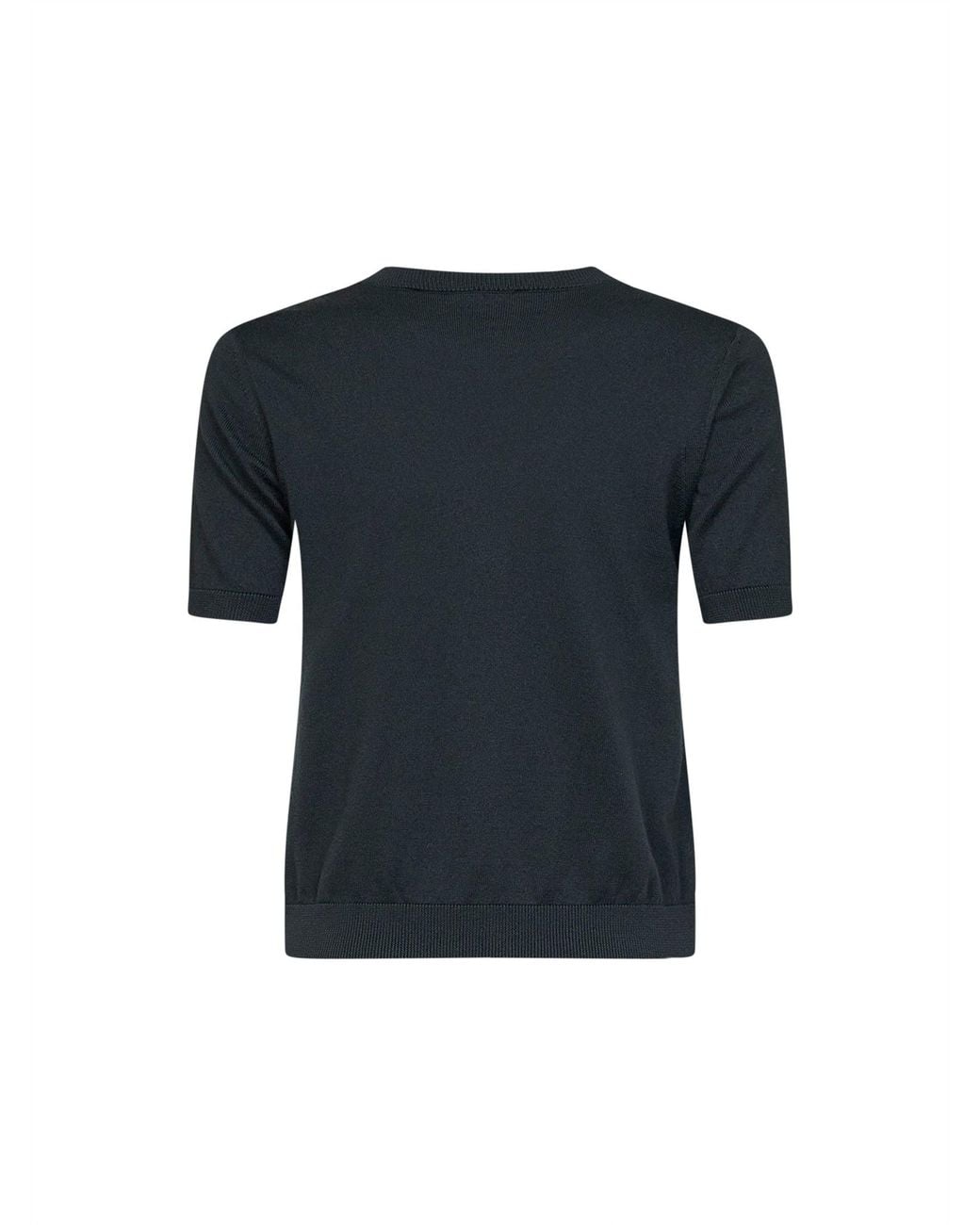 Max Mara Black Dark Knit Smmgiulietta Basic Top