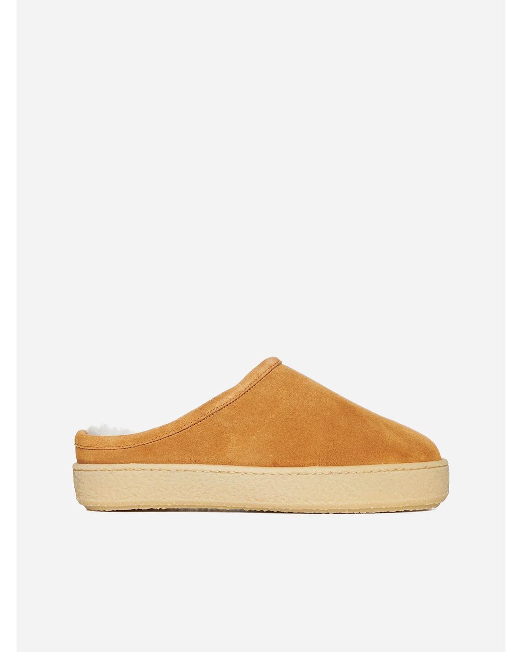 Camel suede mules sales