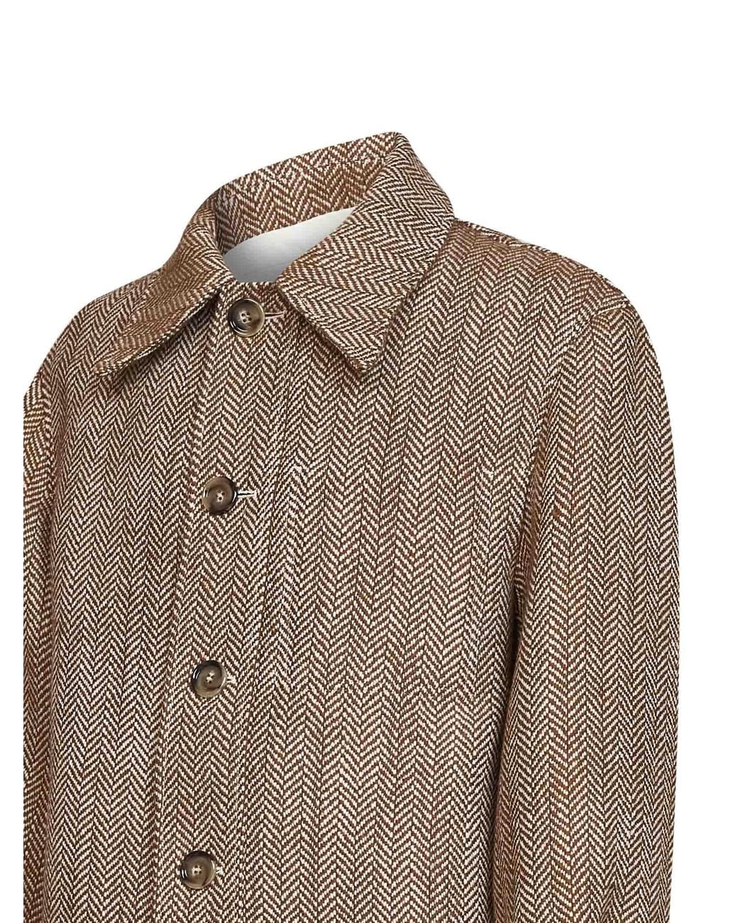 Giacca Camicia di AMI in Brown da Uomo