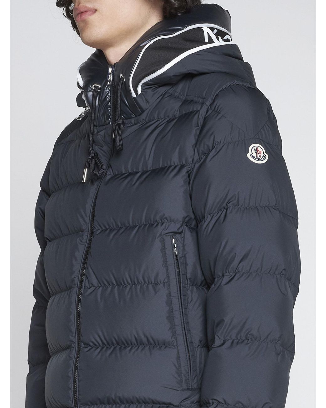 Moncler Cardere Quilted Nylon Down Jacket in Blue for Men | Lyst