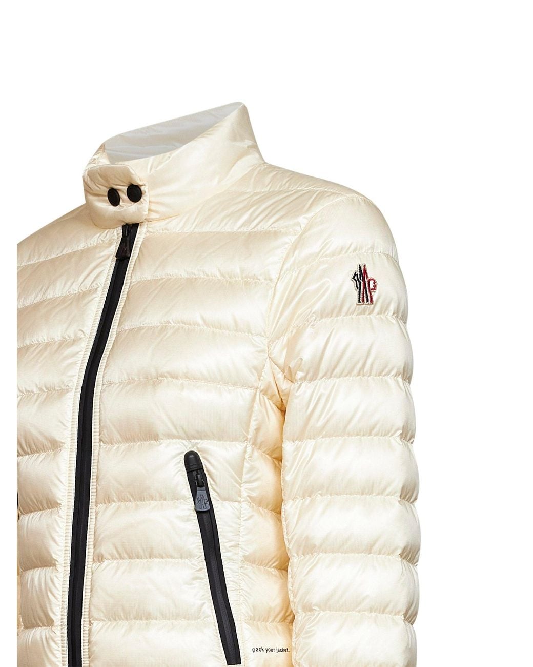 Moncler Natural Walibi Foldable Short Down Jacket