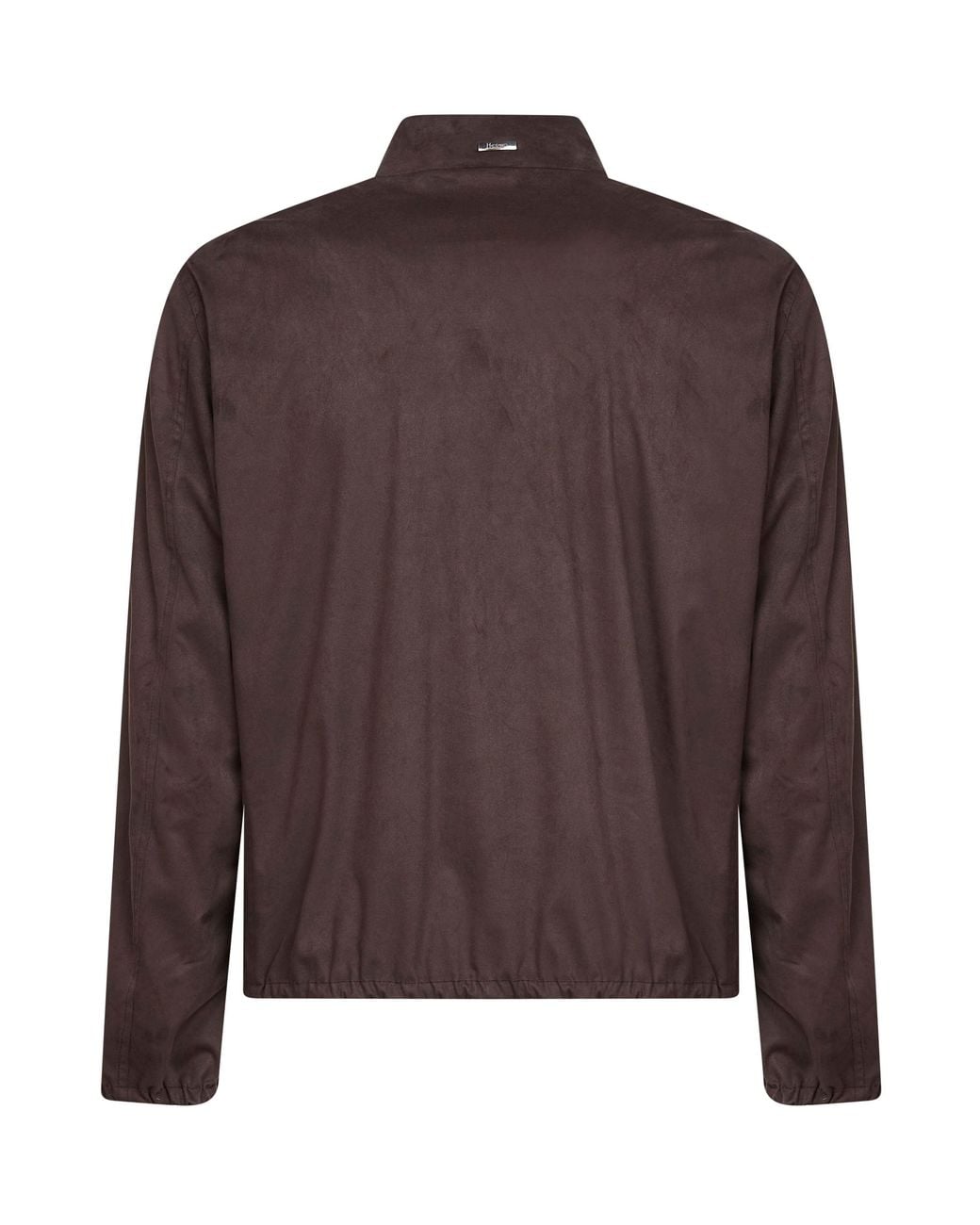 Herno Brown Dark 50 Denier Suede Microfiber Jacket for men
