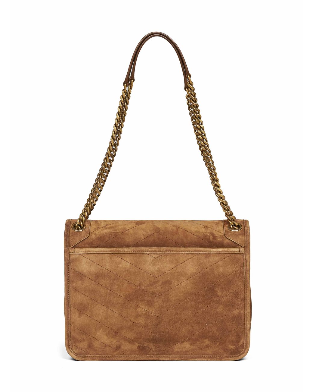 Saint Laurent Brown Caramel Cognac Niki Medium Shoulder Bag