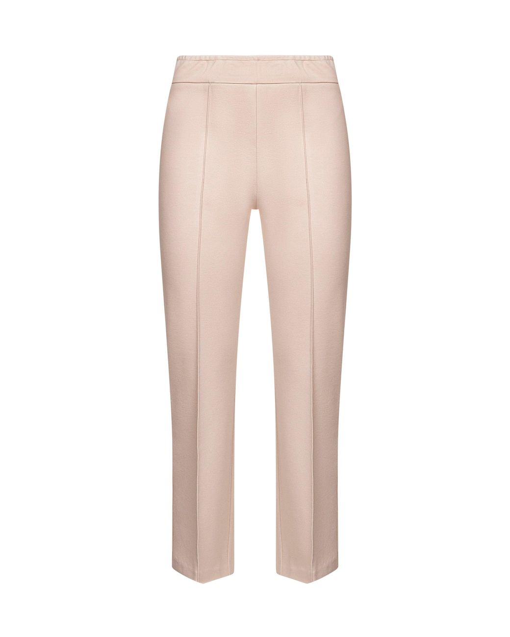 Blanca Vita Natural Cream Stretch Jersey Pioppo Trumpet Trousers