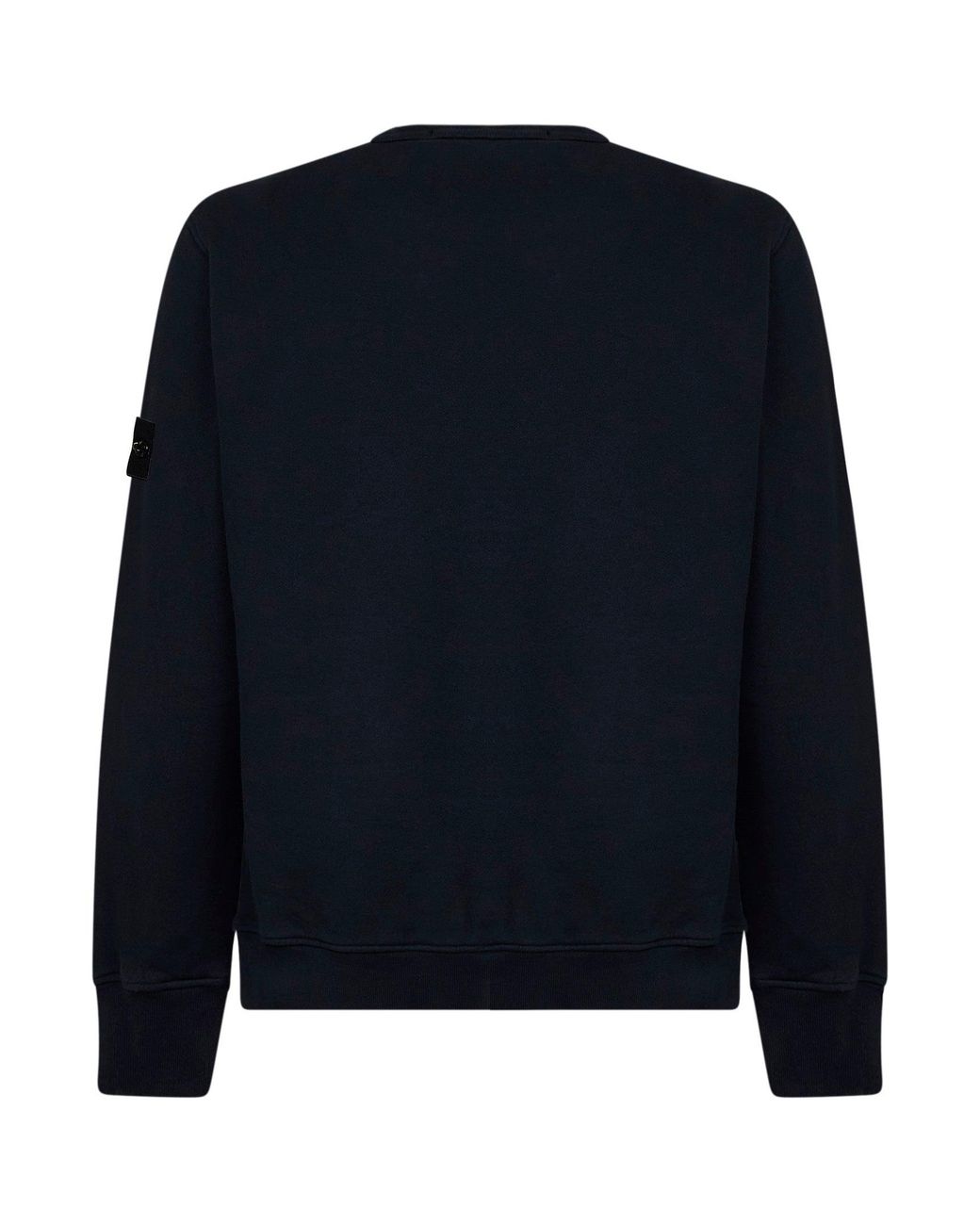 Stone Island Blue Organic Stretch Cotton Crewneck Sweatshirt for men