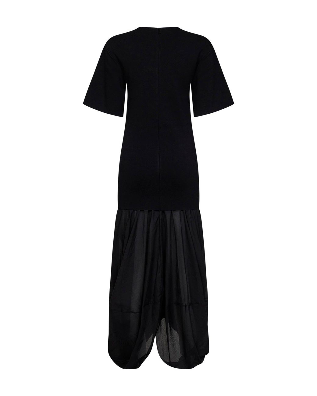 Totême Black Cocoon Tee Dress