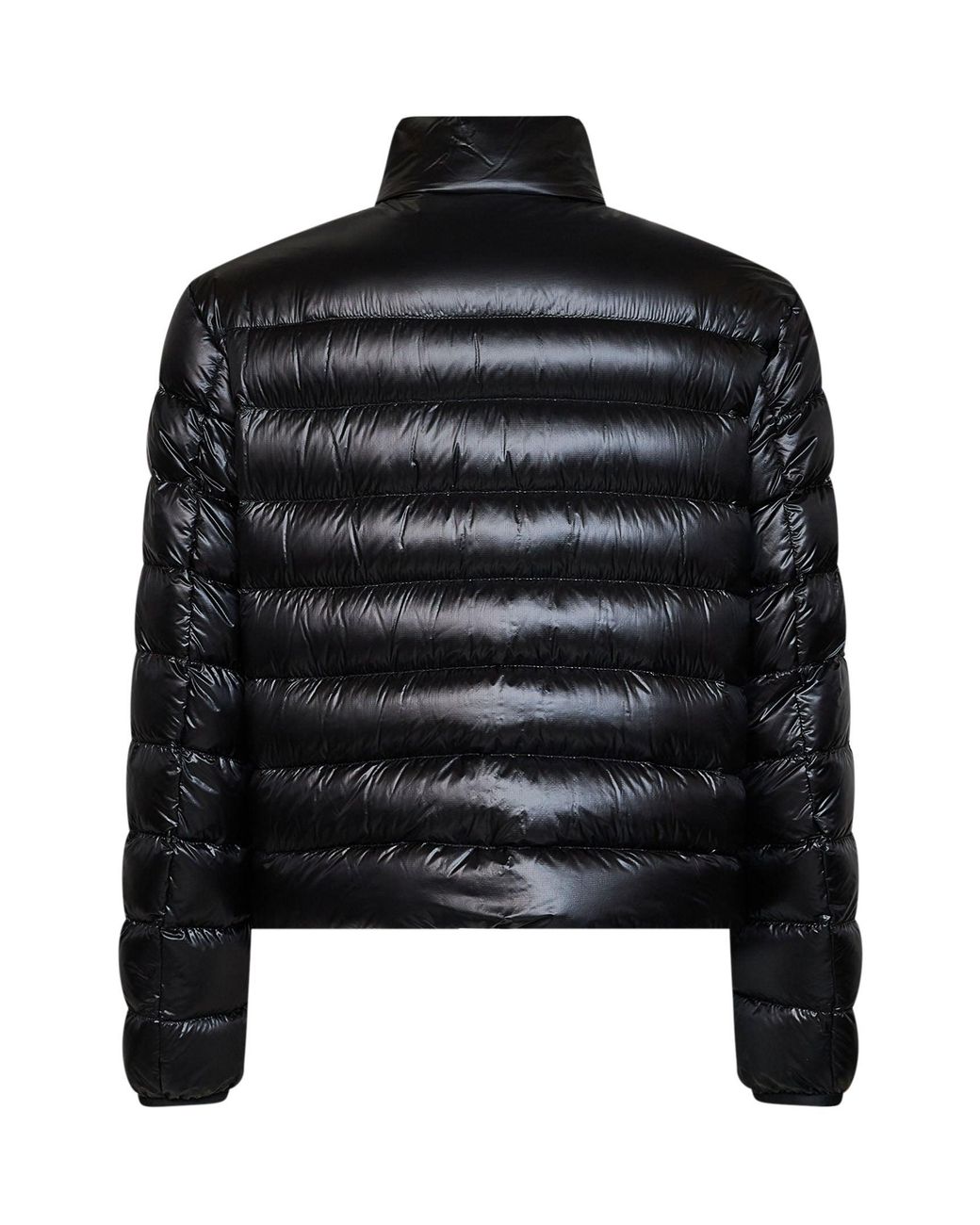 Moncler Black Short Down Jacket Sergesta Polyamide Padded for men