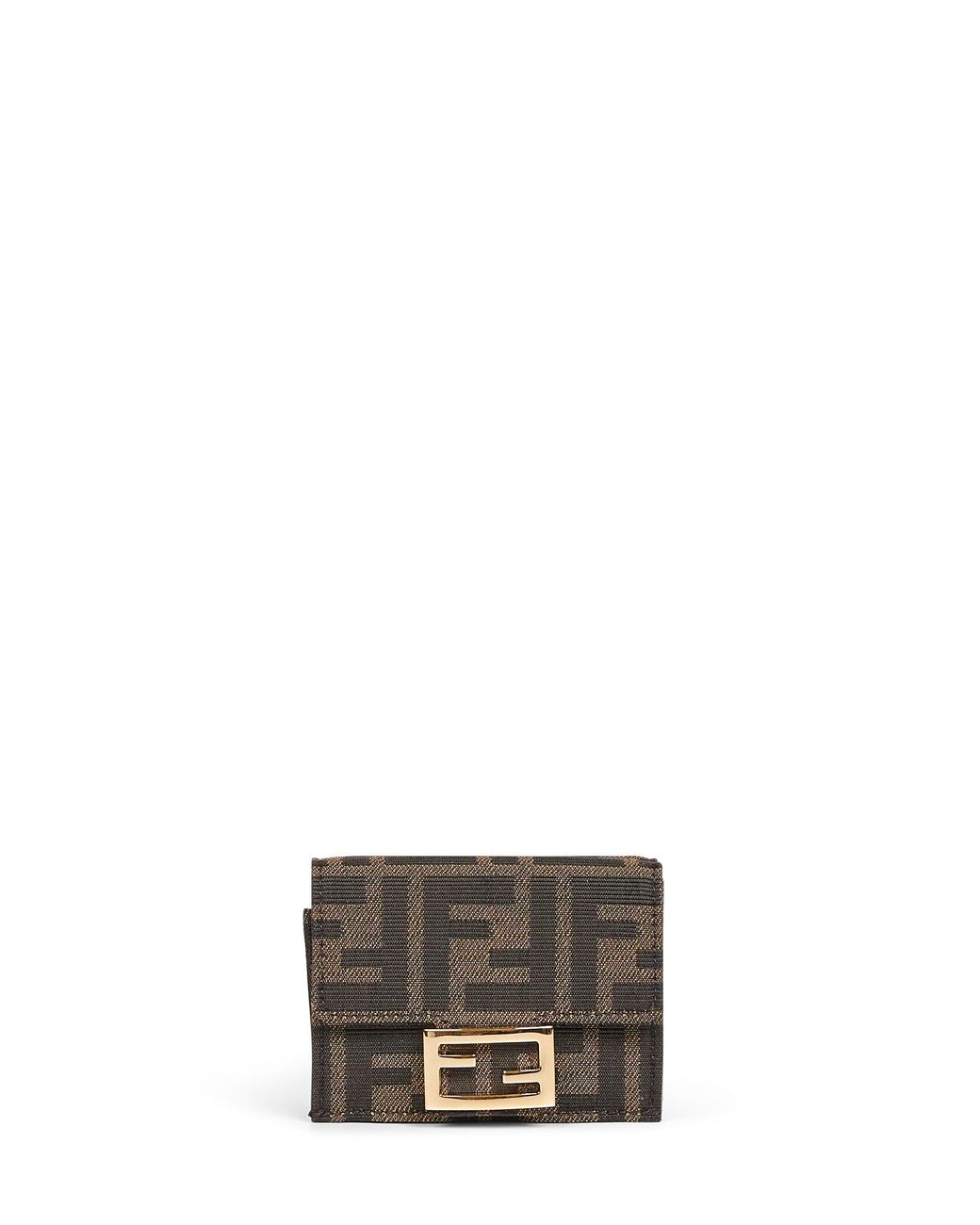 Fendi Multicolor Baguette Micro Trifold Wallet