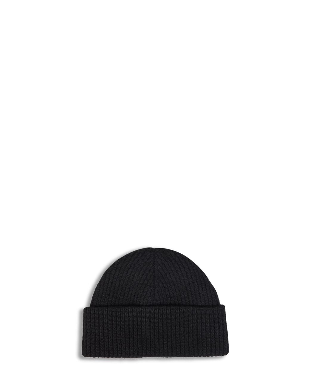 AMI Black Ami De Cœur Ribbed Wool Hat<Br for men