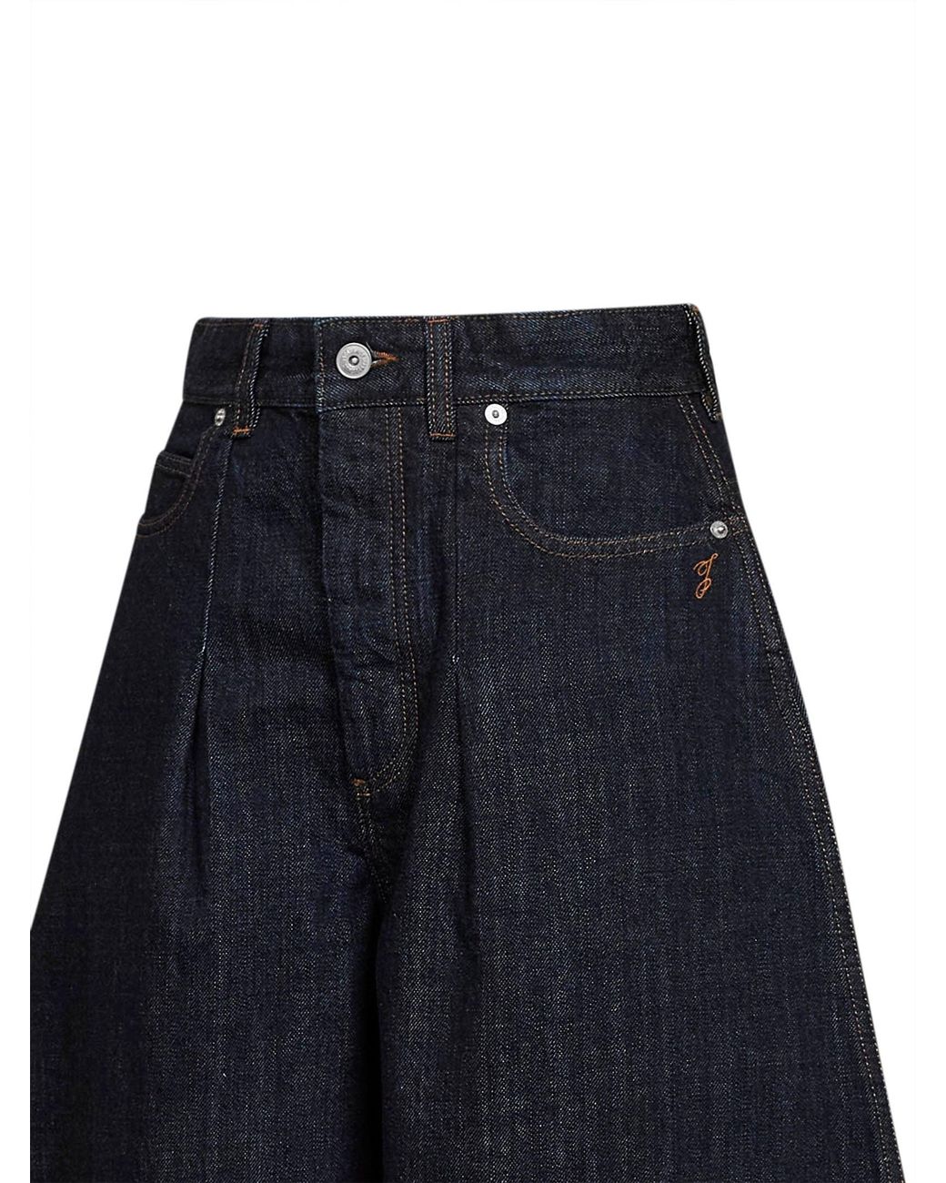 Jacquemus Blue Dark The Ovalo De-Nîmes Denim Jeans