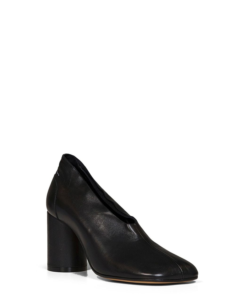 MM6 by Maison Margiela Black Nappa Leather Anatomic Shoes