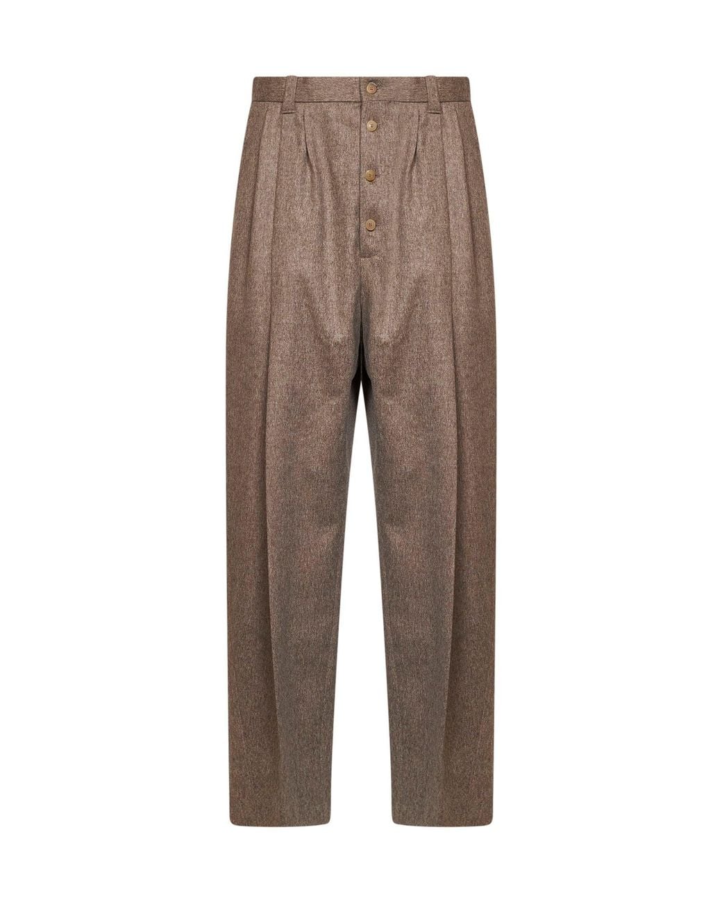 Jacquemus Gray Wool The Fernando High-Waisted Trousers for men