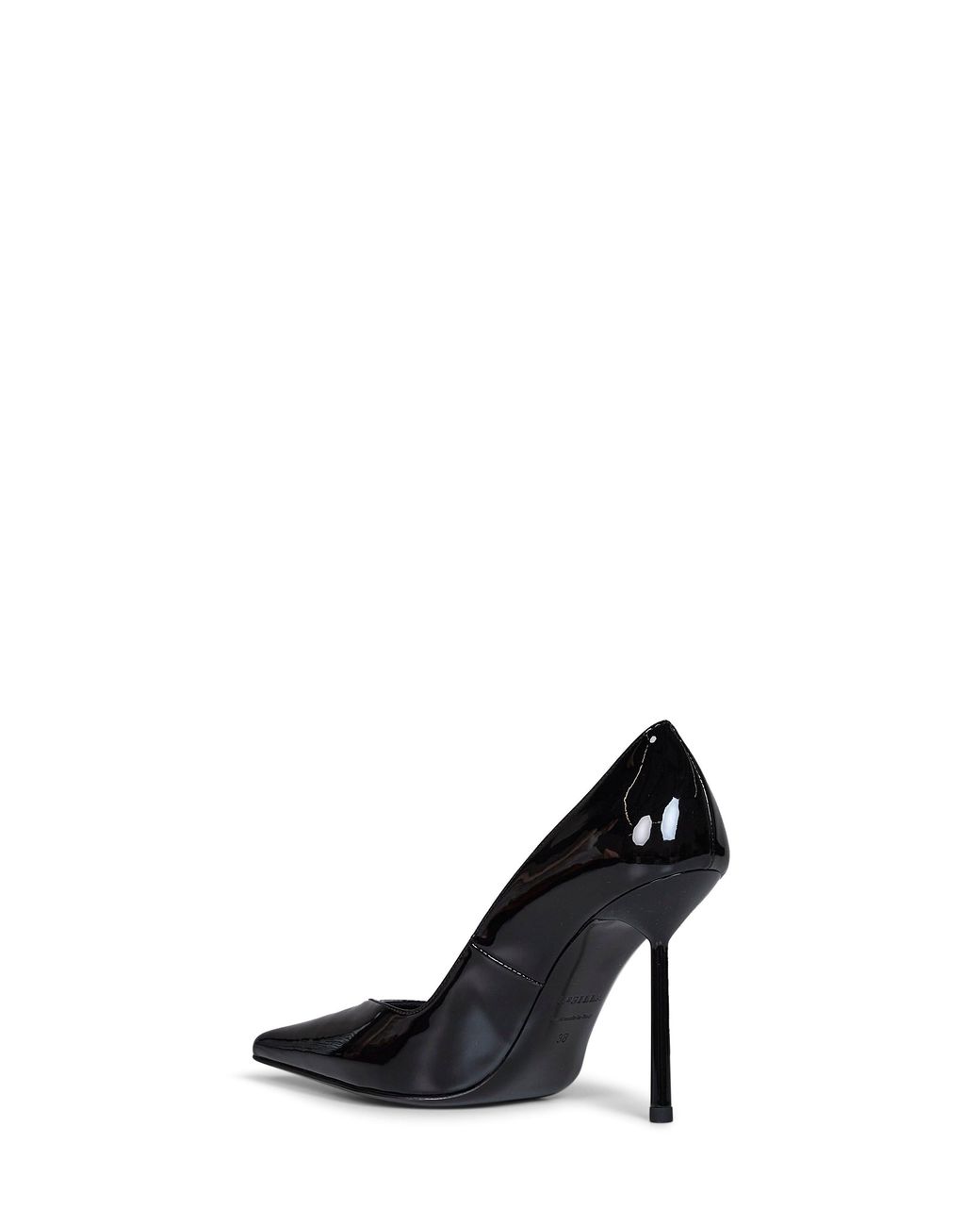 Le Silla Black Vinyl Vivienne 100 Mm Pumps