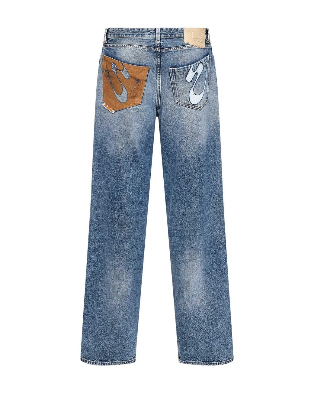 PDF Blue Cotton Denim Rich Kid Jeans for men