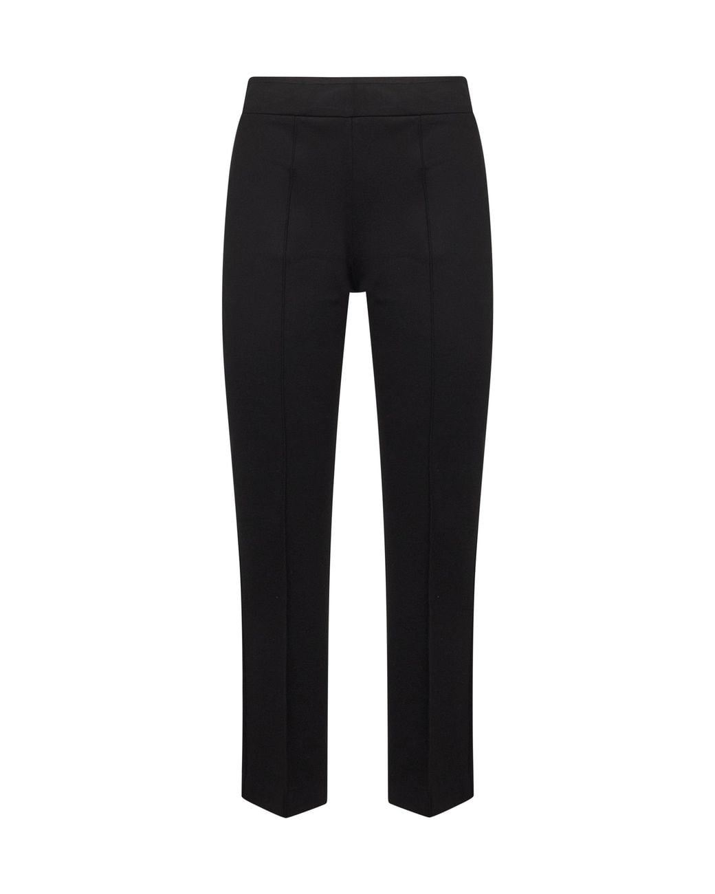 Blanca Vita Black Onyx Stretch Jersey Pioppo Trumpet Trousers