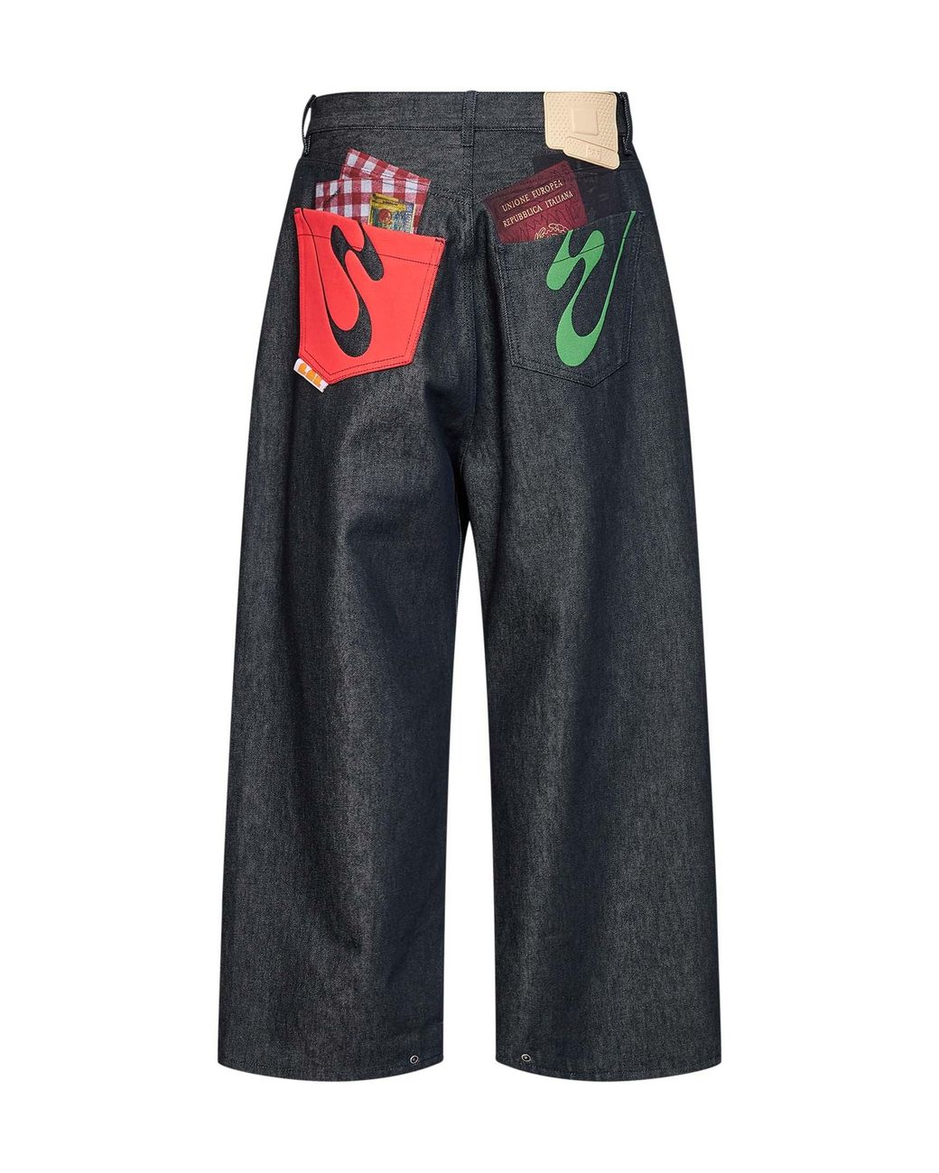 PDF Blue Cotton Denim Fat Angelo 500,000 Lire Jeans for men