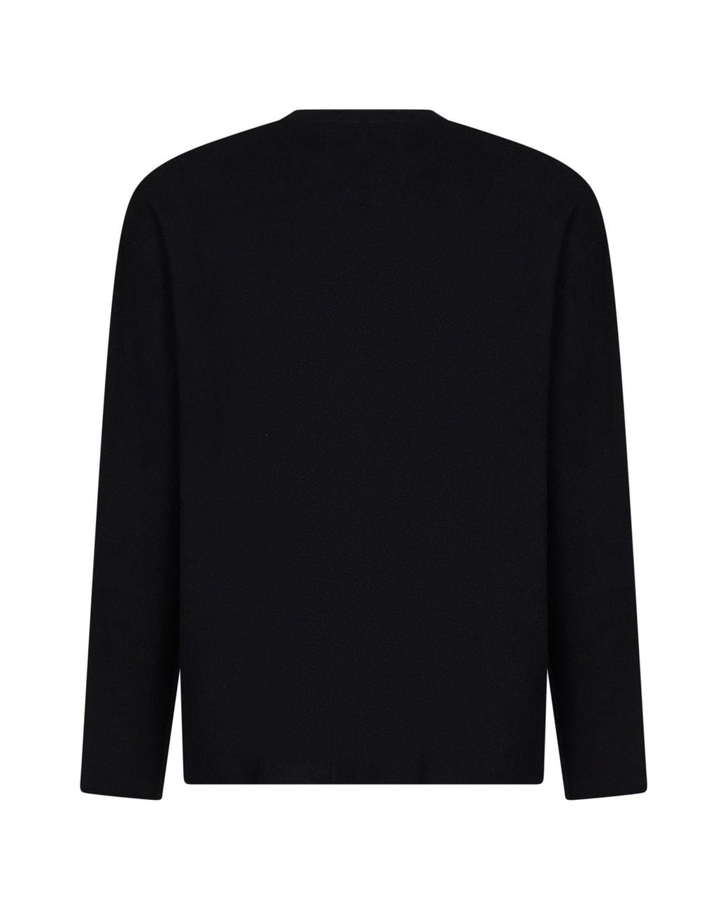 Hevò Black Compact Viscose-Blend Knit Fiumara Sweater for men