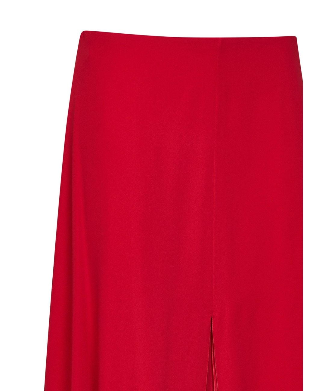 Valentino Silk Georgette Flared Midi Skirt