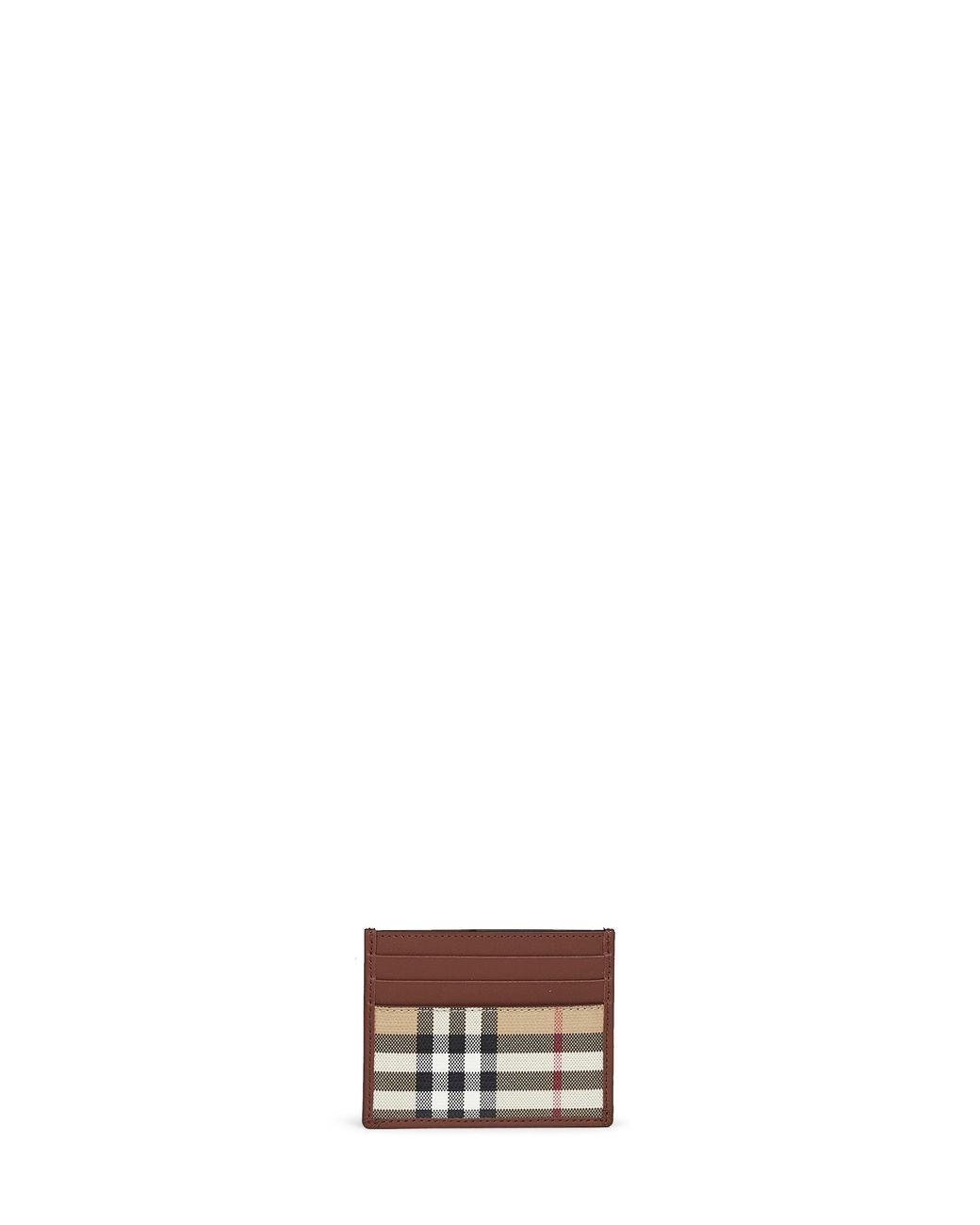 Burberry White Archive Check Credit Card Holder for men