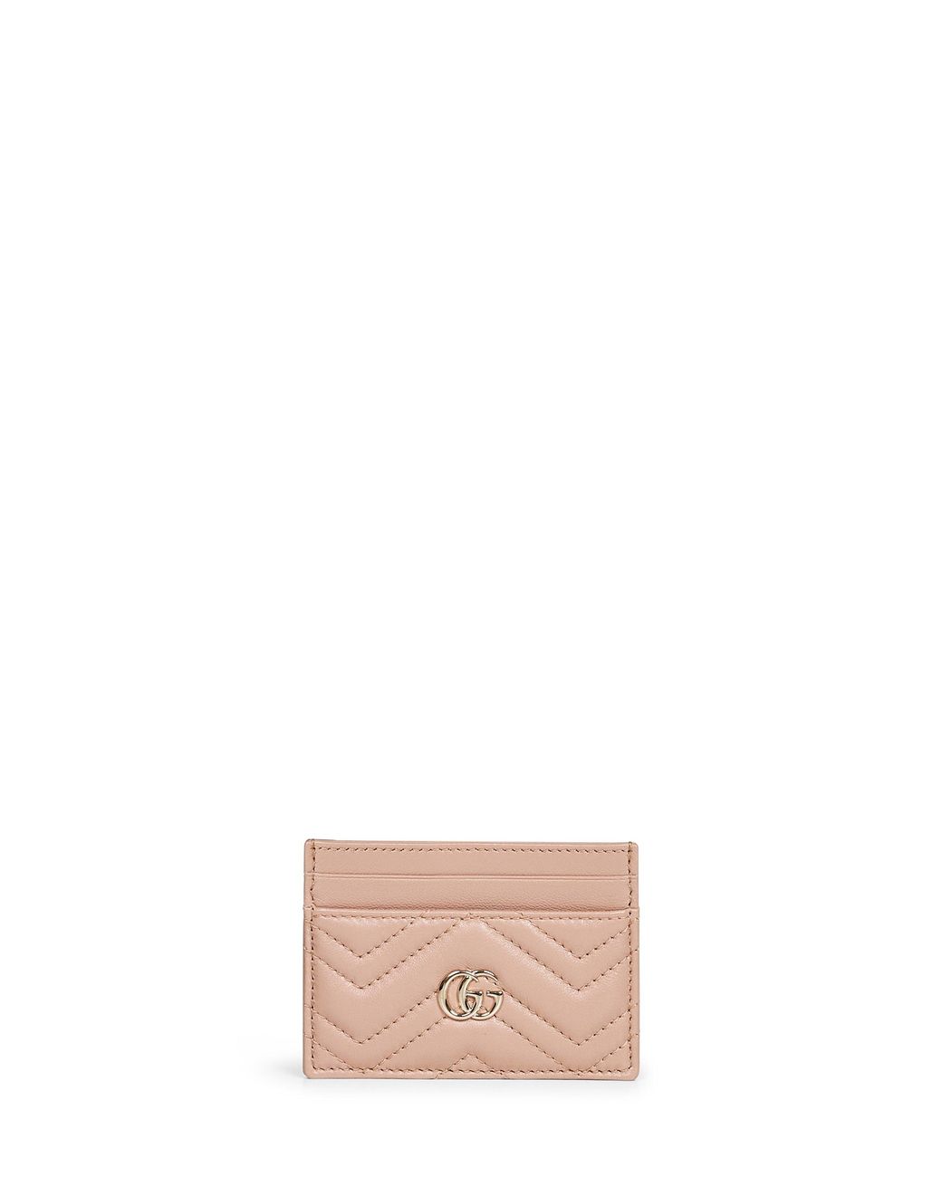 Gucci Pinkish Gg Marmont Card Holder