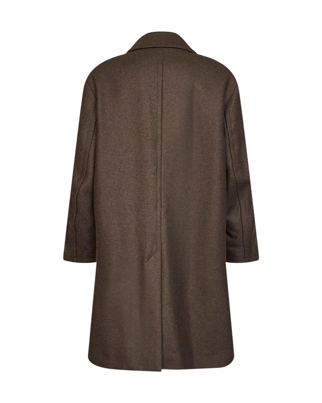 Studio Nicholson Brown Loden Wool-Blend Ady Single-Breasted Coat for men