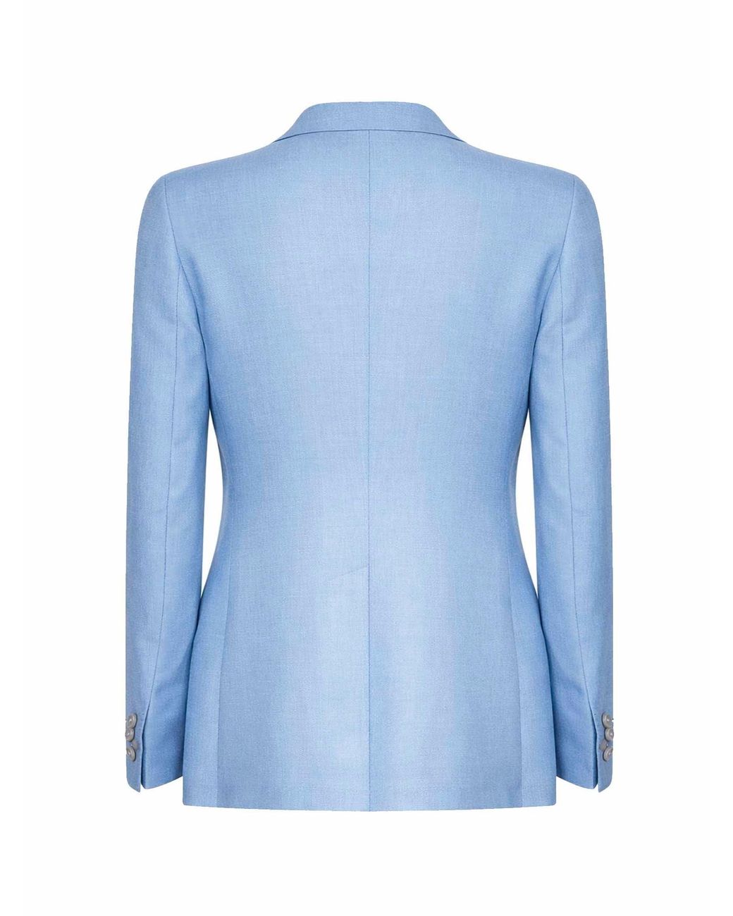 Tagliatore Blue Wool And Silk And Linen Double-Breasted Blazer