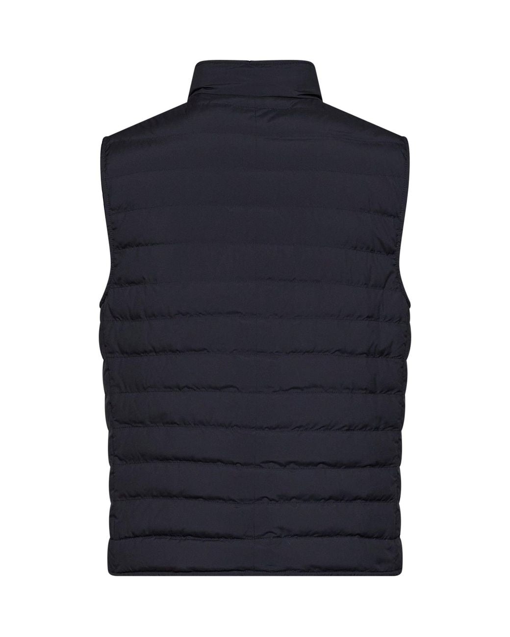 Brunello Cucinelli Blue Lightweight Techno Fabric Sleeveless Down Vest for men