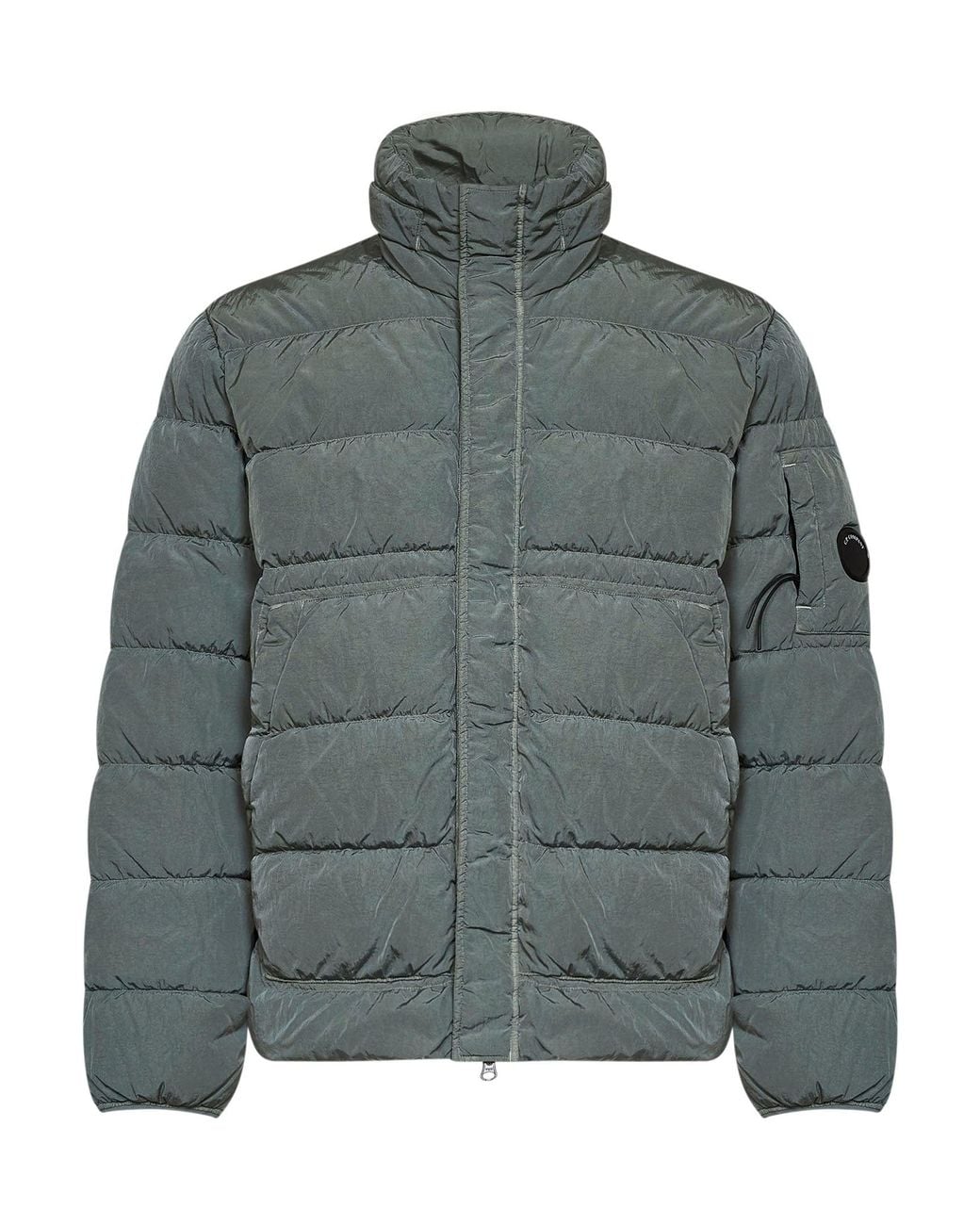 C P Company Green Castor Chrome-R Hooded Down Jacket for men