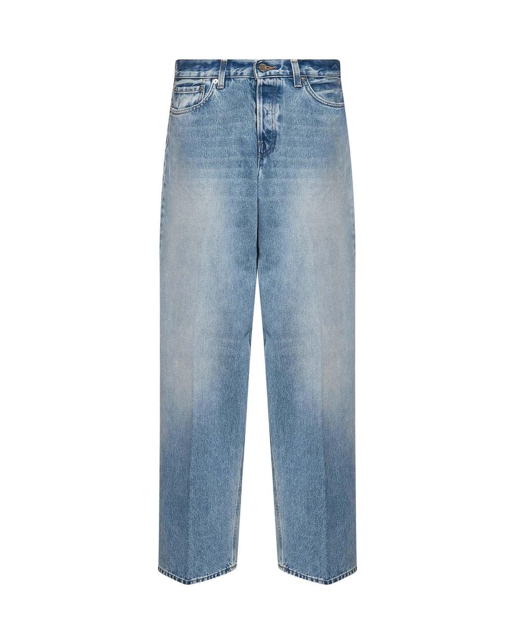 Haikure Blue Light Cotton Denim Bethany Boyfriend Jeans