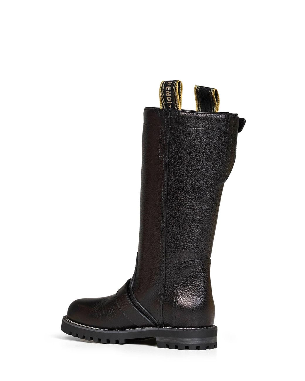 Fendi Black Commando Biker Boots