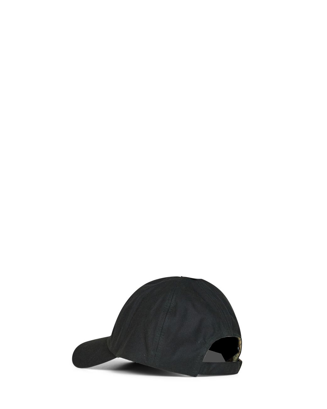 Barbour Black Sage Waxed Cotton Baseball Cap for men