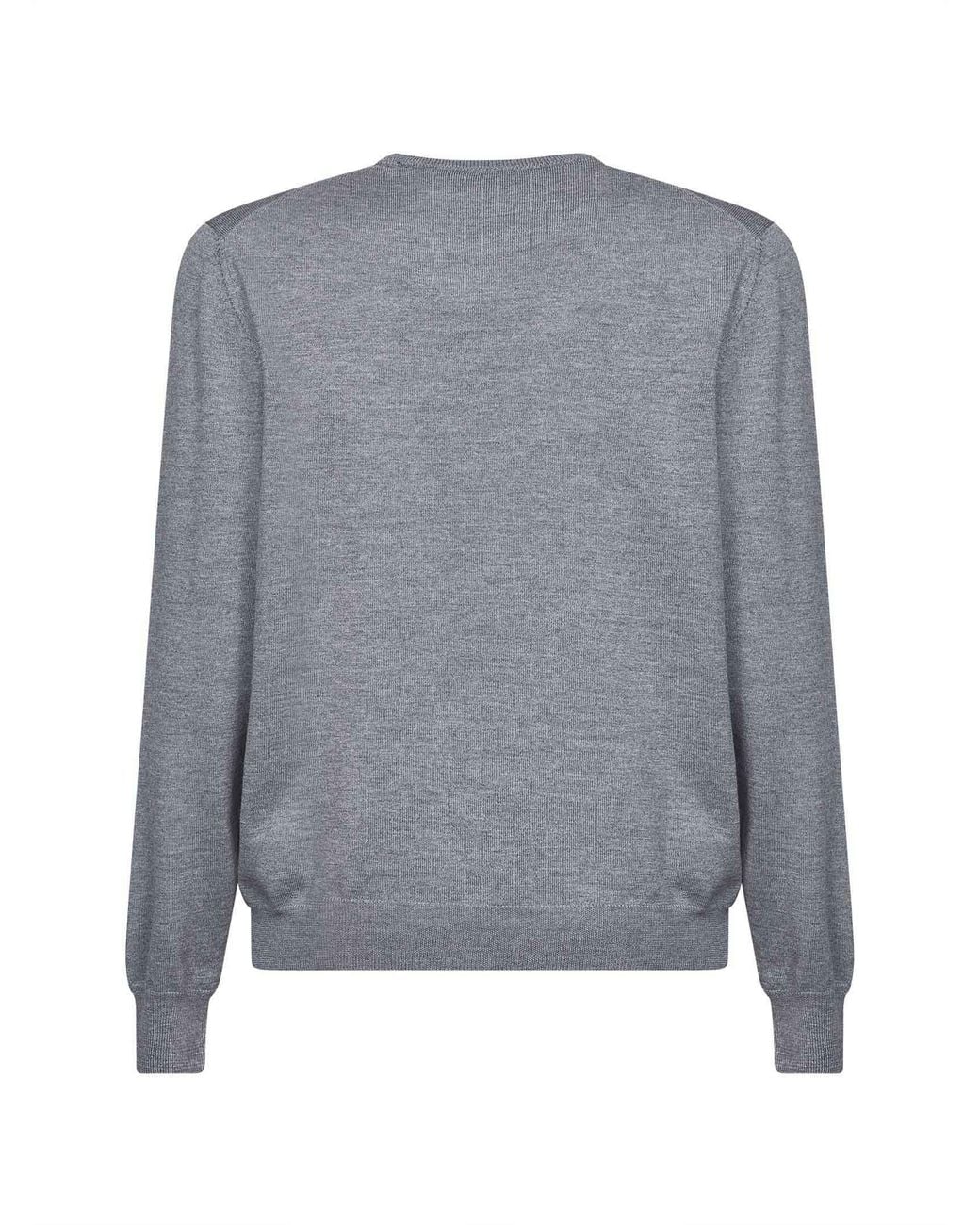 D 40 Gray Crewneck Sweater Virgin Wool Light for men