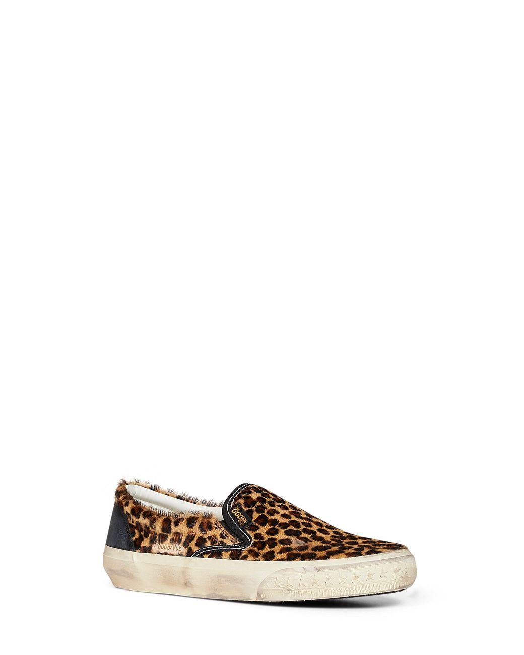 Golden Goose Deluxe Brand White Leopard-Print Calf Hair Vce Penstar Sneakers for men