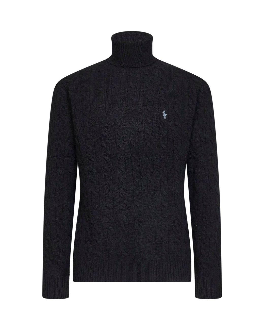 Polo Ralph Lauren Blue Cable-Knit Wool And Cashmere Turtleneck Sweater for men