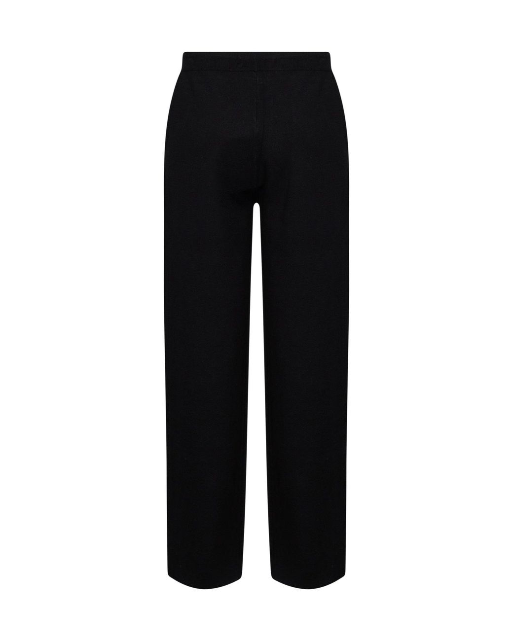 Hevò Black Compact Knit Torre Mozza Sweatpants for men
