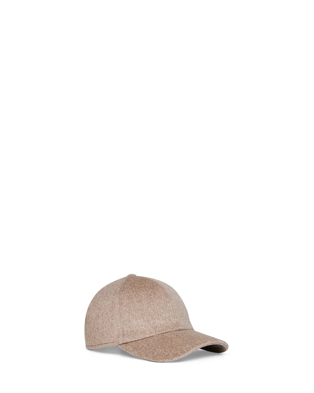 Tagliatore Gray Taupe Virgin Wool Denver Baseball Cap for men