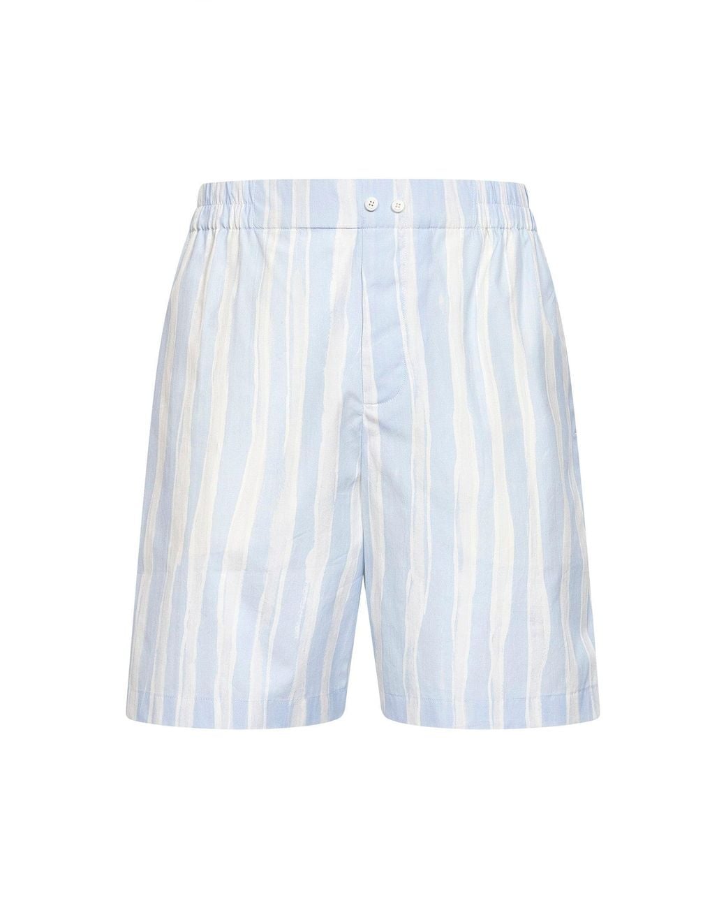 Jacquemus Blue Striped Gouache-Printed The Caleçon Boxer Shorts for men