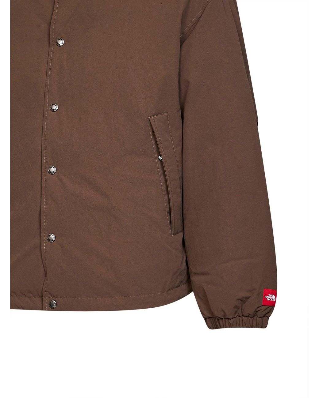 The North Face Brown Smokey Windwall Fabric Box Down Jacket for men